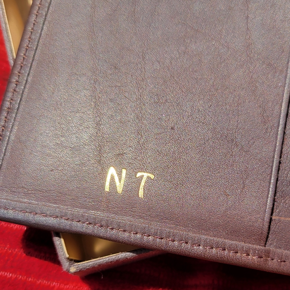 Vintage Tex Tan Fandango Calf Leather Secretary Wallet New With Wear. 7×4" - Picture 7 of 8